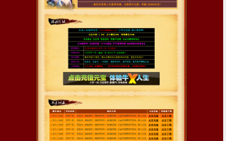 一款非常适合复古版本的传奇私服网站模版